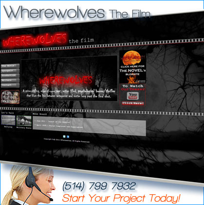 website design for wherewolves